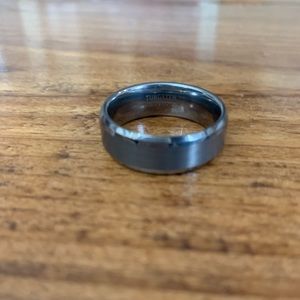 Tungsten Carbide wedding band size 13